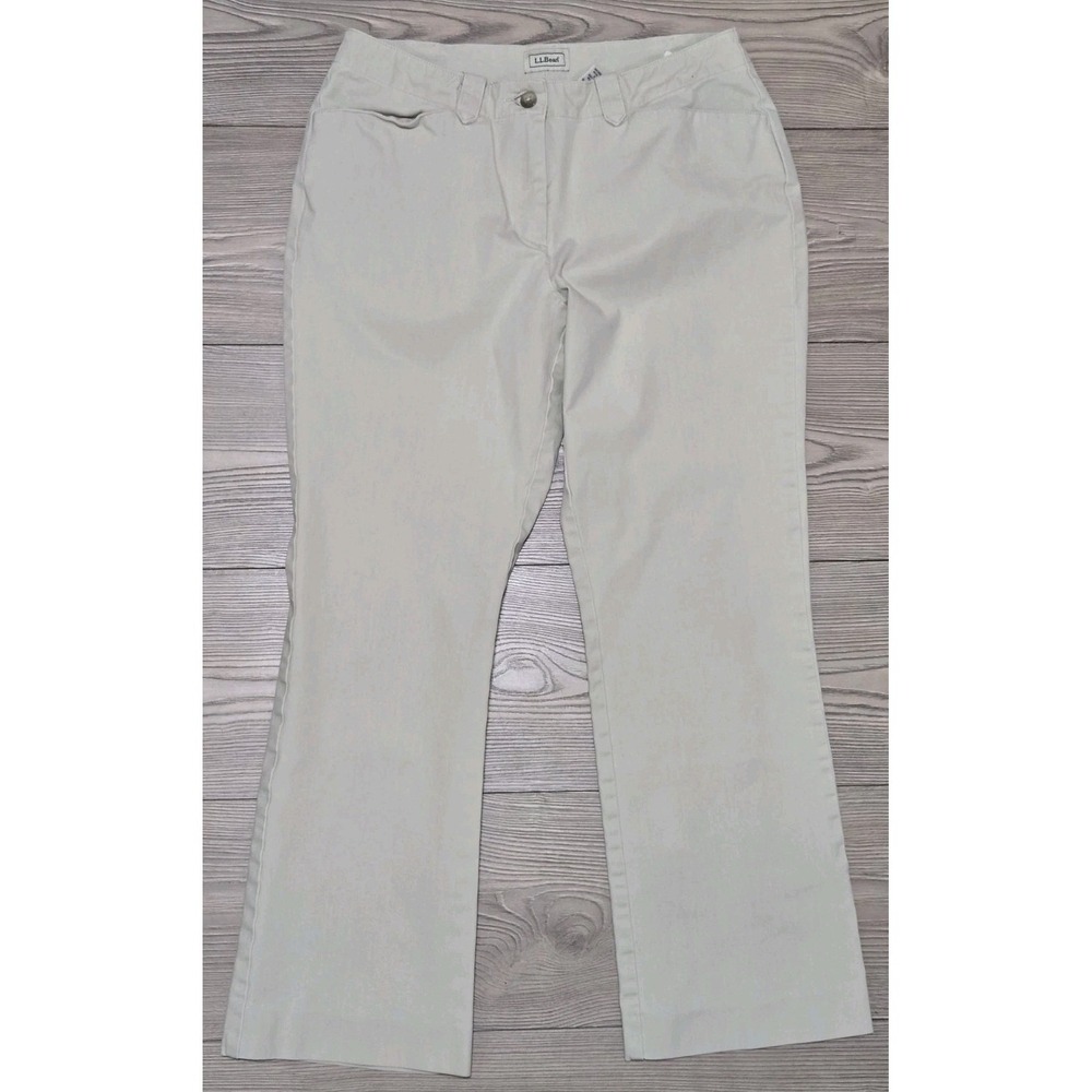 LL Bean Pants Womens Size 8 Petite Khaki Beige L.L. Bean